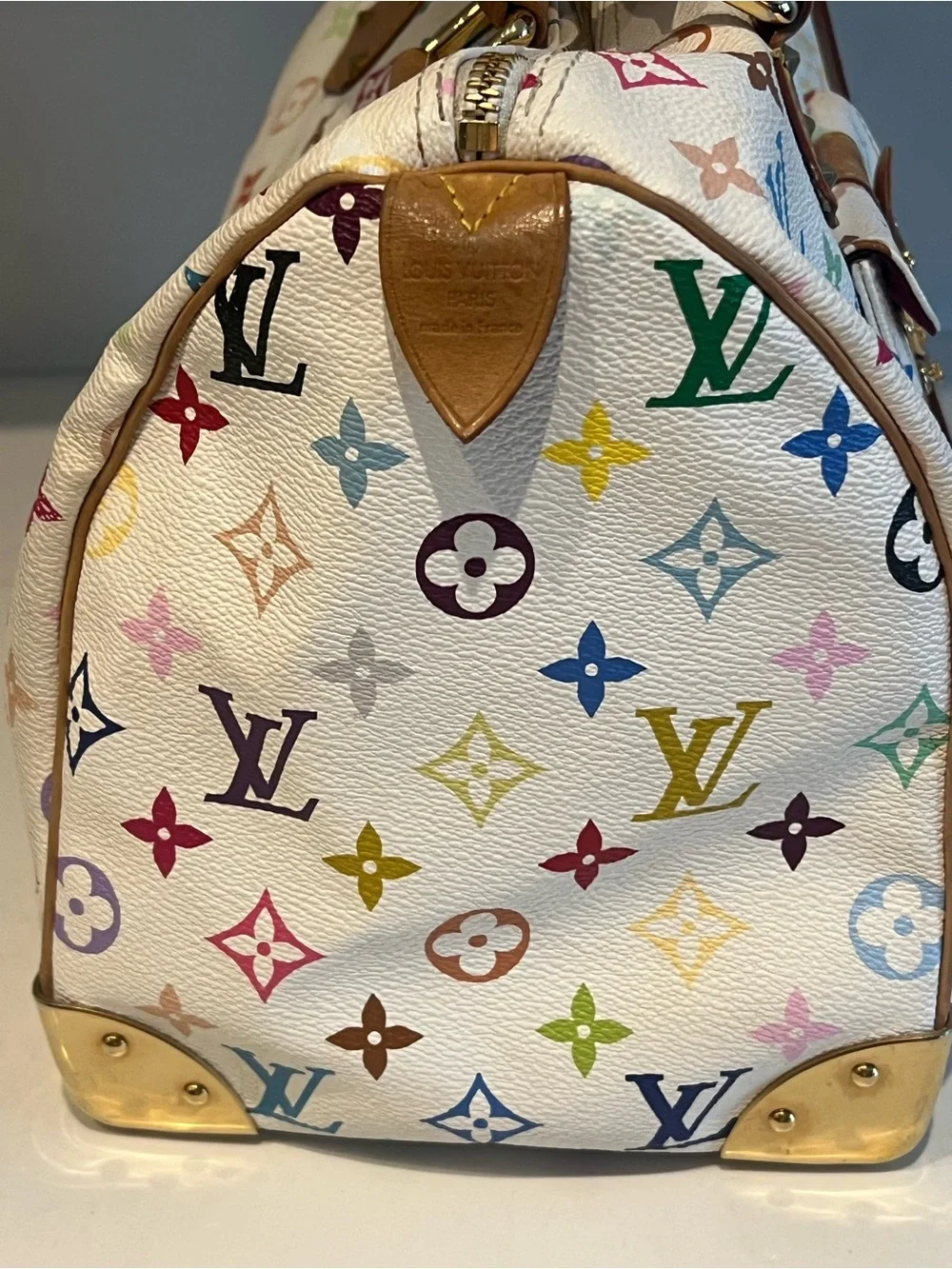 Louis Vuitton Speedy 30 White Multicolor Monogram - Picture 3 of 15